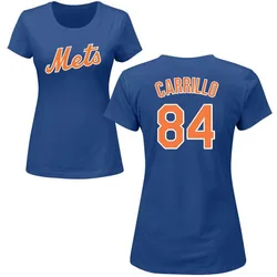 Alejandro Carrillo New York Mets Women's Royal Roster Name & Number T-Shirt -