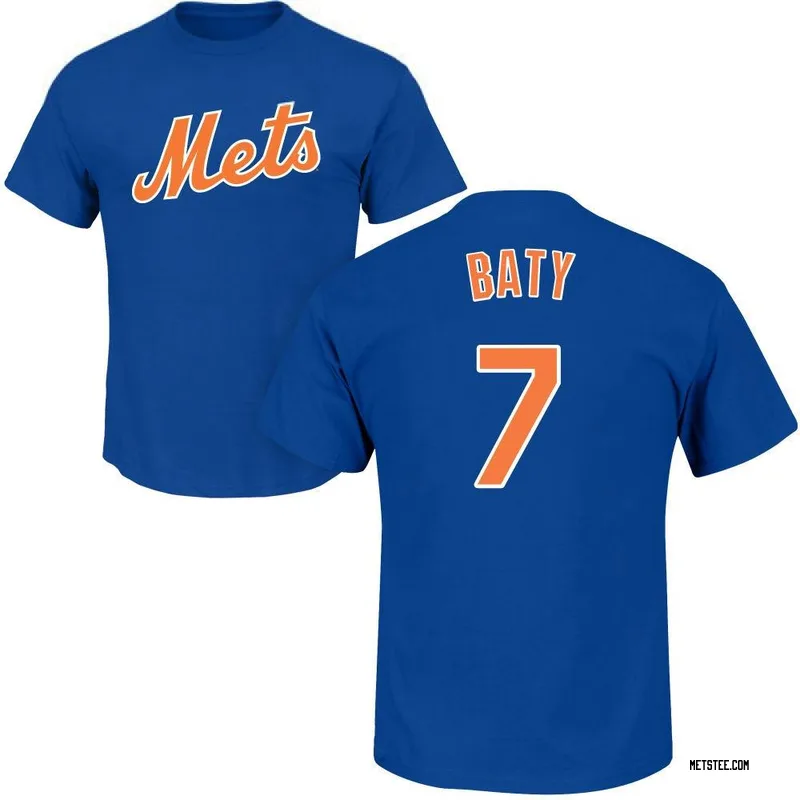 Brett Baty New York Mets Youth Royal Roster Name & Number T-Shirt -