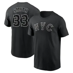 Drew Smith New York Mets Youth Black 2024 City Connect Name & Number T-Shirt