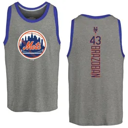 Huascar Brazoban New York Mets Youth Backer Tri-Blend Tank Top - Ash