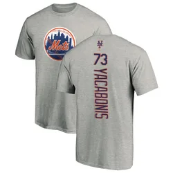 Jimmy Yacabonis New York Mets Youth Backer T-Shirt - Ash