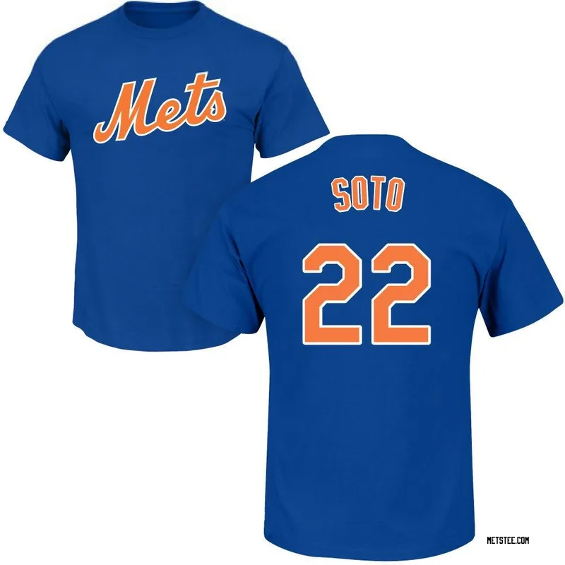 Juan Soto New York Mets Youth Royal Roster Name & Number T-Shirt -