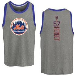 Kevin Herget New York Mets Youth Backer Tri-Blend Tank Top - Ash