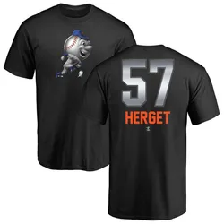 Kevin Herget New York Mets Youth Black Midnight Mascot T-Shirt -