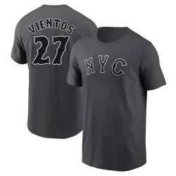 Mark Vientos New York Mets Men's Graphite 2024 City Connect Fuse Name & Number T-Shirt