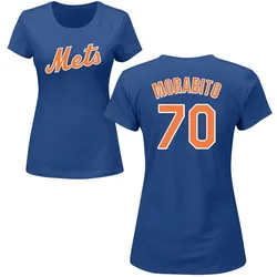 Nick Morabito New York Mets Women's Royal Roster Name & Number T-Shirt -