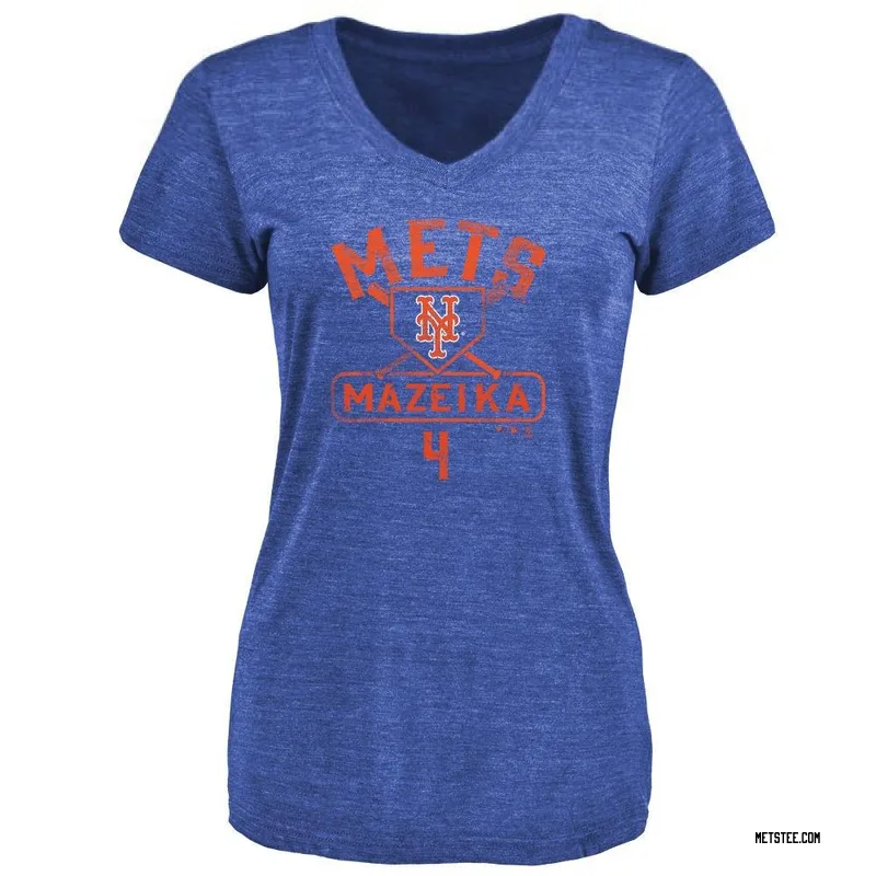 Patrick Mazeika New York Mets Women's Royal Base Runner Tri-Blend T-Shirt -
