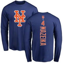 Patrick Mazeika New York Mets Youth Royal Backer Long Sleeve T-Shirt -
