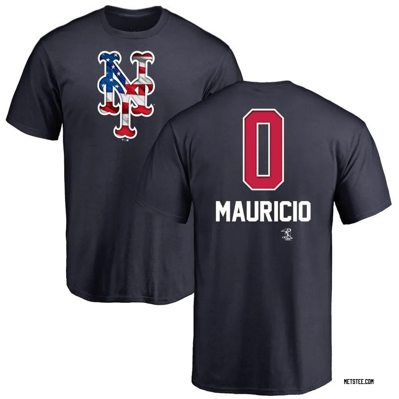 Ronny Mauricio New York Mets Men's Navy Name and Number Banner Wave T-Shirt -