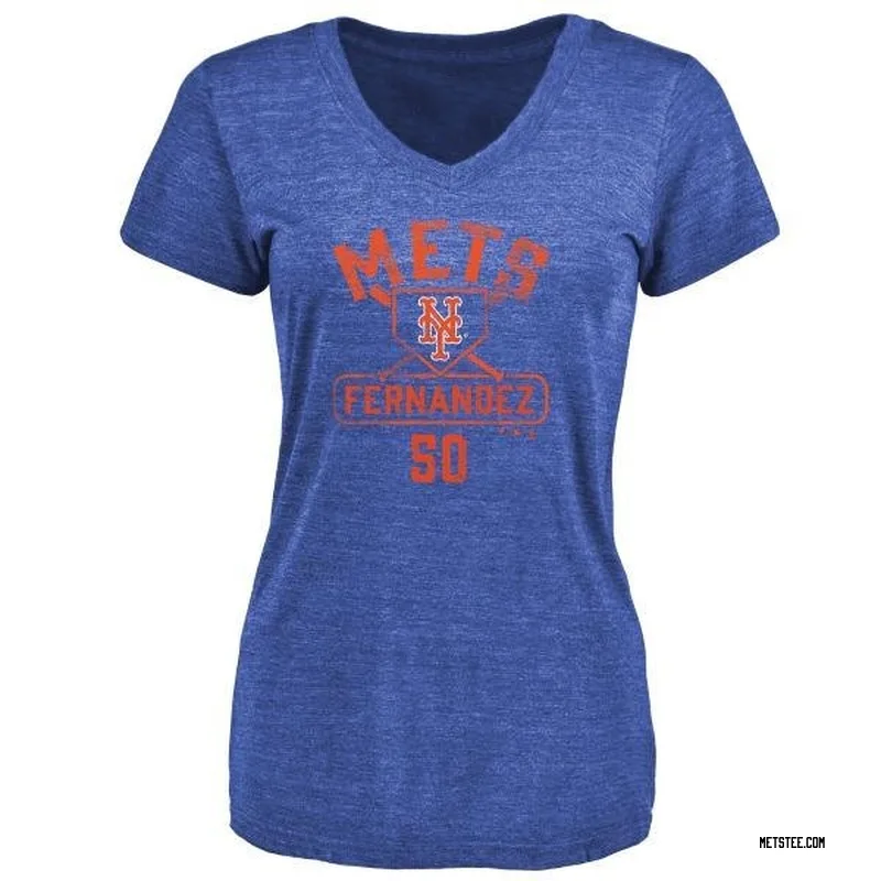 Sid Fernandez New York Mets Women's Royal Branded Base Runner Tri-Blend T-Shirt -
