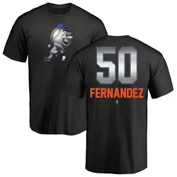 Sid Fernandez New York Mets Youth Black Midnight Mascot T-Shirt -