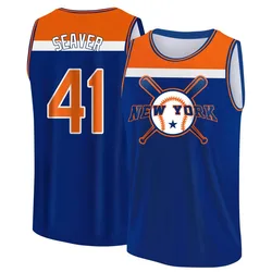 Tom Seaver New York Mets Men's Legend Royal/Orange Baseball Tank Top