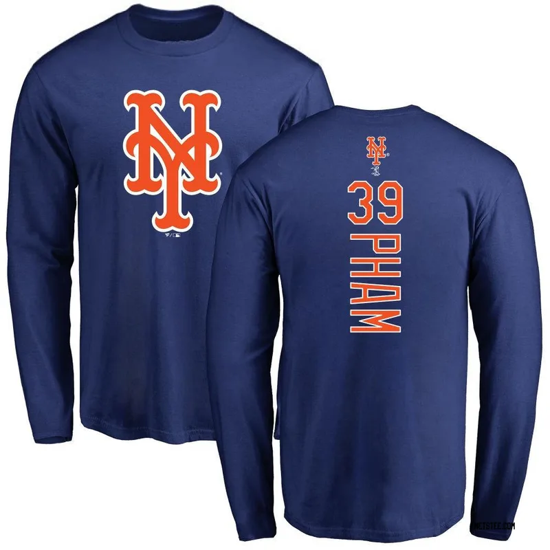 Tommy Pham New York Mets Youth Royal Backer Long Sleeve T-Shirt -