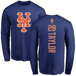 Tyrone Taylor New York Mets Men's Royal Backer Long Sleeve T-Shirt -