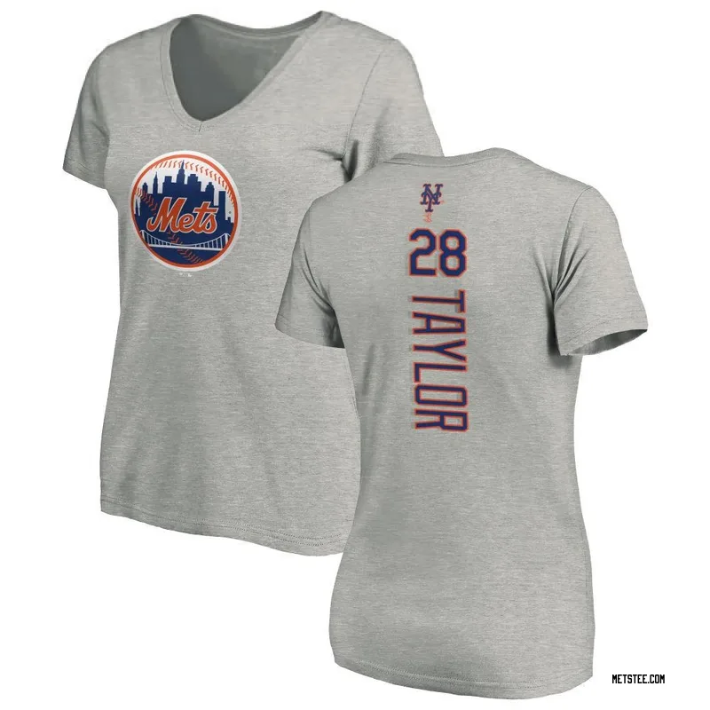 Tyrone Taylor New York Mets Women's Backer Slim Fit T-Shirt - Ash