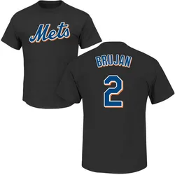 Vidal Brujan New York Mets Youth Black Roster Name & Number T-Shirt -