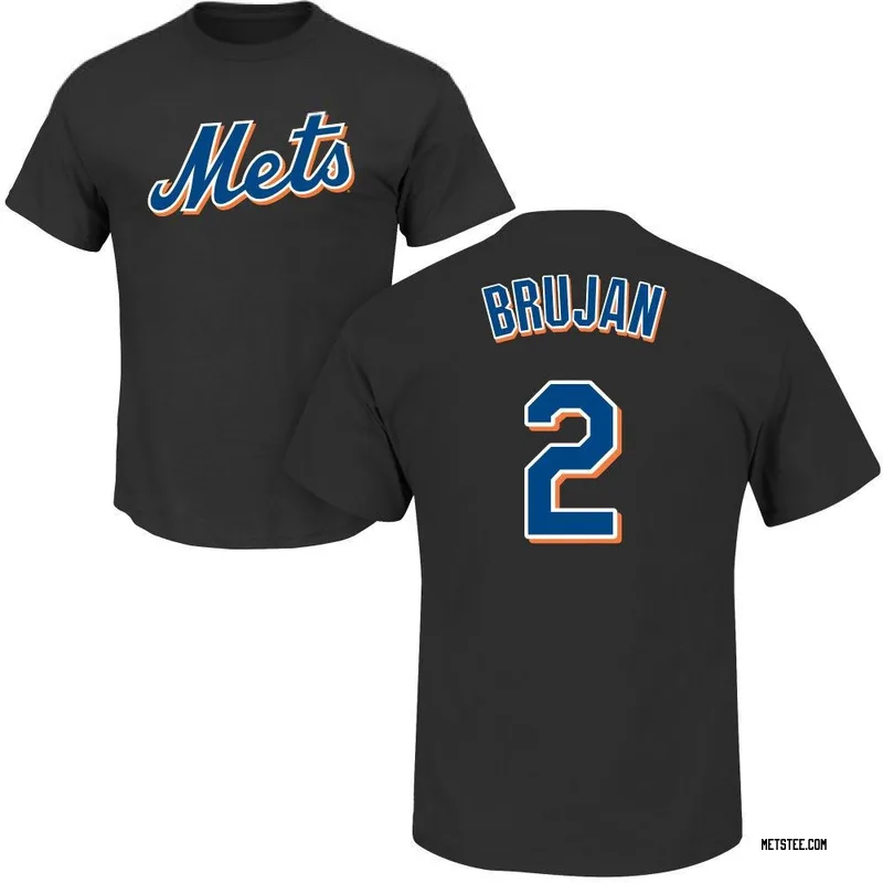 Vidal Brujan New York Mets Youth Black Roster Name & Number T-Shirt -