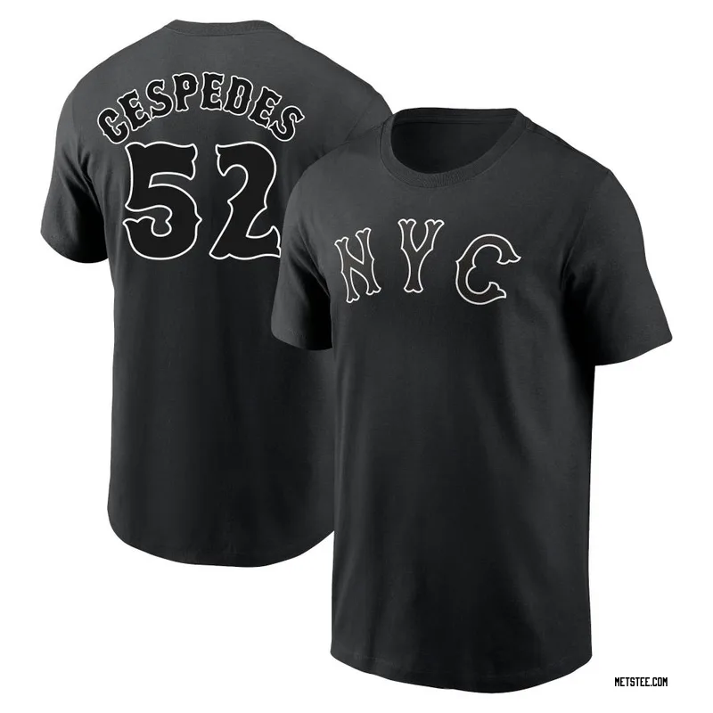 Yoenis Cespedes New York Mets Youth Black 2024 City Connect Name & Number T-Shirt