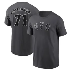 Zach Muckenhirn New York Mets Youth Graphite 2024 City Connect Fuse Name & Number T-Shirt